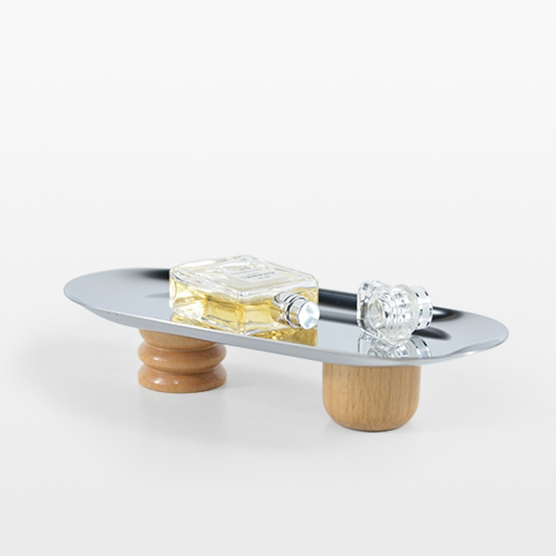 Geležies laikymo padėklas Medienos magnetas Aukštos pėdos Dekoratyvinės lėkštės Vitrinos Stovas Padėklai Dekoratyviniai papuošalų Padėklai Svetainės virtuvės saugykla