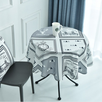 Severské nepremokavé okrúhle obrusy, svadobné hostiny, hotelové obrusy, obrusy na stôl, domáce jedálenské stolíky, prachotesné obrusy