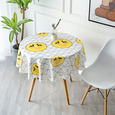 Severské nepremokavé okrúhle obrusy, svadobné hostiny, hotelové obrusy, obrusy na stôl, domáce jedálenské stolíky, prachotesné obrusy