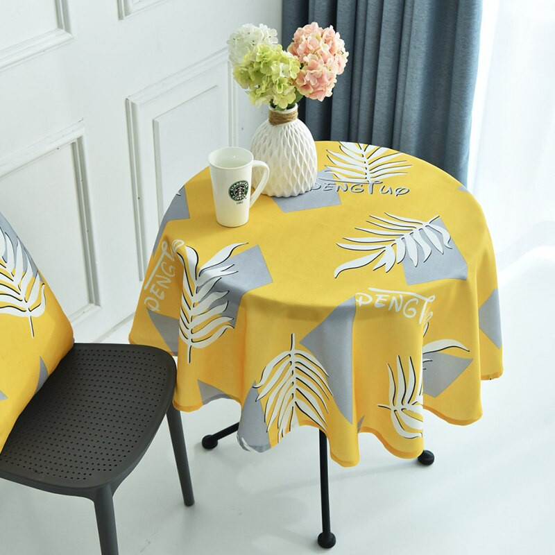 Severské nepremokavé okrúhle obrusy, svadobné hostiny, hotelové obrusy, obrusy na stôl, domáce jedálenské stolíky, prachotesné obrusy