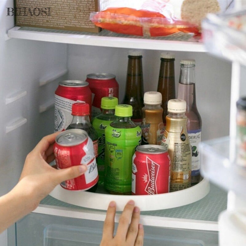 Virtuvės pagardų lentyna Pasukamas padėklas, stalviršis padėklas laikymo padėklas prieskonių buteliukas plastikinis virtuvės stalviršis laikymo dėžutė