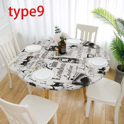 1 tk Veekindlad libisemiskindlad laudlinad Ümmargused elastsed laudlinad Klassikalise mustriga laudlina kate Diivanilauapadi Kodu Söögituba