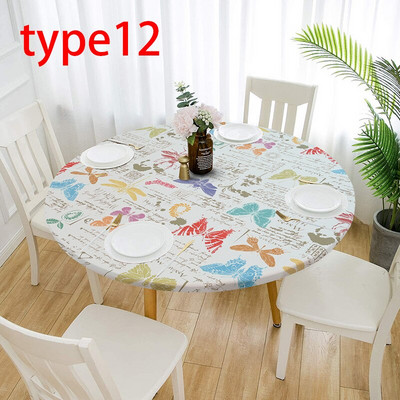 1 tk Veekindlad libisemiskindlad laudlinad Ümmargused elastsed laudlinad Klassikalise mustriga laudlina kate Diivanilauapadi Kodu Söögituba