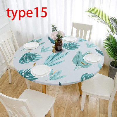 1 tk Veekindlad libisemiskindlad laudlinad Ümmargused elastsed laudlinad Klassikalise mustriga laudlina kate Diivanilauapadi Kodu Söögituba