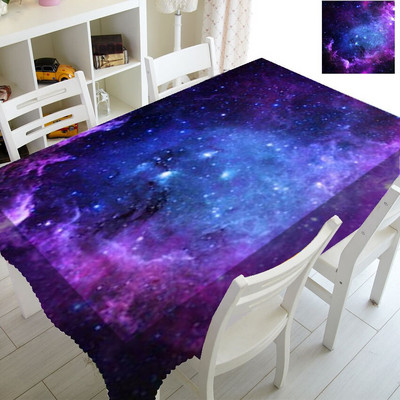 3D hmlovina špirálová galaxia obrus pre detskú narodeninovú oslavu bytové dekorácie vesmír vesmírny obrus pre obdĺžnikový stôl