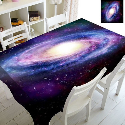 3D hmlovina špirálová galaxia obrus pre detskú narodeninovú oslavu bytové dekorácie vesmír vesmírny obrus pre obdĺžnikový stôl