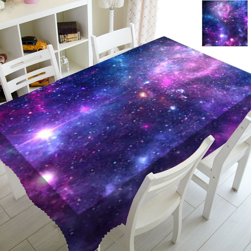 3D hmlovina špirálová galaxia obrus pre detskú narodeninovú oslavu bytové dekorácie vesmír vesmírny obrus pre obdĺžnikový stôl