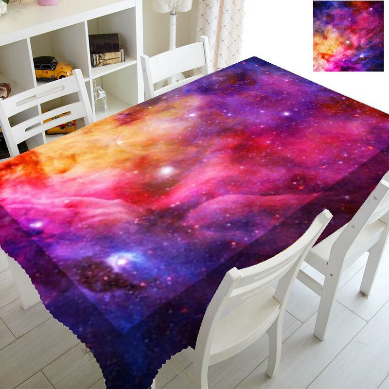 3D hmlovina špirálová galaxia obrus pre detskú narodeninovú oslavu bytové dekorácie vesmír vesmírny obrus pre obdĺžnikový stôl