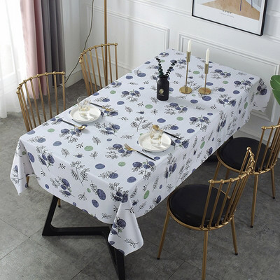 Otisnuti pravokutni stolnjak za blagovanje Vodootporni plastični PVC navlaka za stol otporna na ulje Kućni dekor Hotelski kafić Stolnjaci za čaj