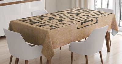 Тартан Покривка Традиционен дизайн Шотландски фолклор Печатен плат Покривка за маса за кухня и декорация на дома