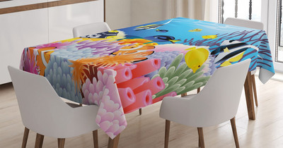 Тартан Покривка Традиционен дизайн Шотландски фолклор Печатен плат Покривка за маса за кухня и декорация на дома