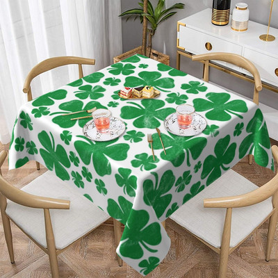 Weed Leaf Stolnjak Green Marijuana Hype Dekorativni kvadratni pokrivač za stol Vjenčani print Dekoracija Poliesterski stolnjak