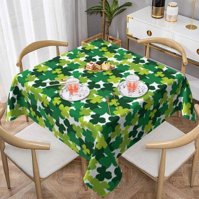 Weed Leaf Stolnjak Green Marijuana Hype Dekorativni kvadratni pokrivač za stol Vjenčani print Dekoracija Poliesterski stolnjak