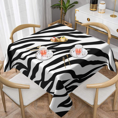 Zebra Print terítő Cool Zebras Skin Design Mosható nyomtatott asztalterítő Svédasztalos Olcsó dekorációs poliészter terítő