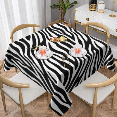 Zebra Print terítő Cool Zebras Skin Design Mosható nyomtatott asztalterítő Svédasztalos Olcsó dekorációs poliészter terítő