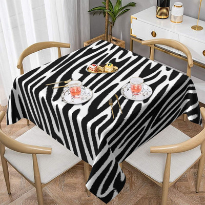 Zebra Print terítő Cool Zebras Skin Design Mosható nyomtatott asztalterítő Svédasztalos Olcsó dekorációs poliészter terítő