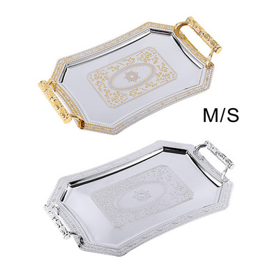 Tavă cu model multifuncțional Depozitare alimente Tavi pentru desert Farfurie cu fructe Tavă pentru ceai pentru nunți Sărbători Cina de vacanță Bucătărie acasă Zi de naștere