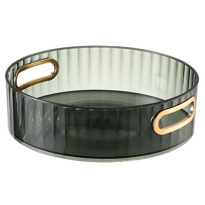 Rotacija od 360° Tanjur za pohranu šminke i začina Rotirajući ormarić Organizator Kozmetički pladanj za kućnu kuhinju Organizacija kupaonice Y5GB