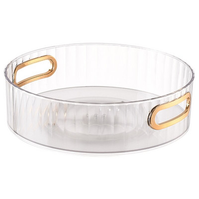 Rotacija od 360° Tanjur za pohranu šminke i začina Rotirajući ormarić Organizator Kozmetički pladanj za kućnu kuhinju Organizacija kupaonice Y5GB