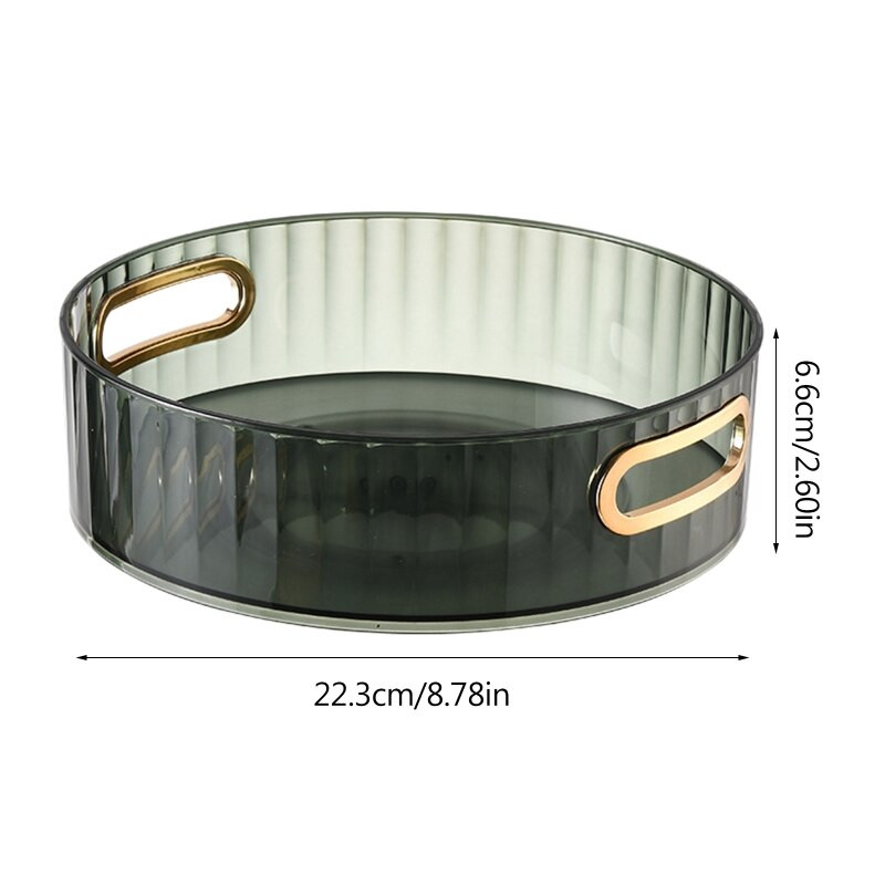 360 Περιστροφή Μακιγιάζ Spice Storage Plate Περιστρεφόμενο ντουλάπι Organizer Δίσκος καλλυντικών για Οργάνωση μπάνιου οικιακής κουζίνας Y5GB