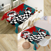 Individualizuotas demonų žudikas Kimetsu No Yaiba staltiesė Oksfordo audinys Stačiakampis vandeniui atsparus alyvai atsparus stalo užvalkalas Šeimos vakarėlis