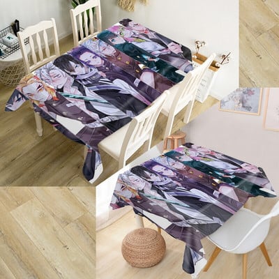 Individualizuotas demonų žudikas Kimetsu No Yaiba staltiesė Oksfordo audinys Stačiakampis vandeniui atsparus alyvai atsparus stalo užvalkalas Šeimos vakarėlis