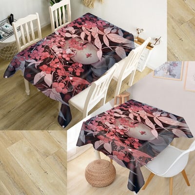 Individualizuotas demonų žudikas Kimetsu No Yaiba staltiesė Oksfordo audinys Stačiakampis vandeniui atsparus alyvai atsparus stalo užvalkalas Šeimos vakarėlis