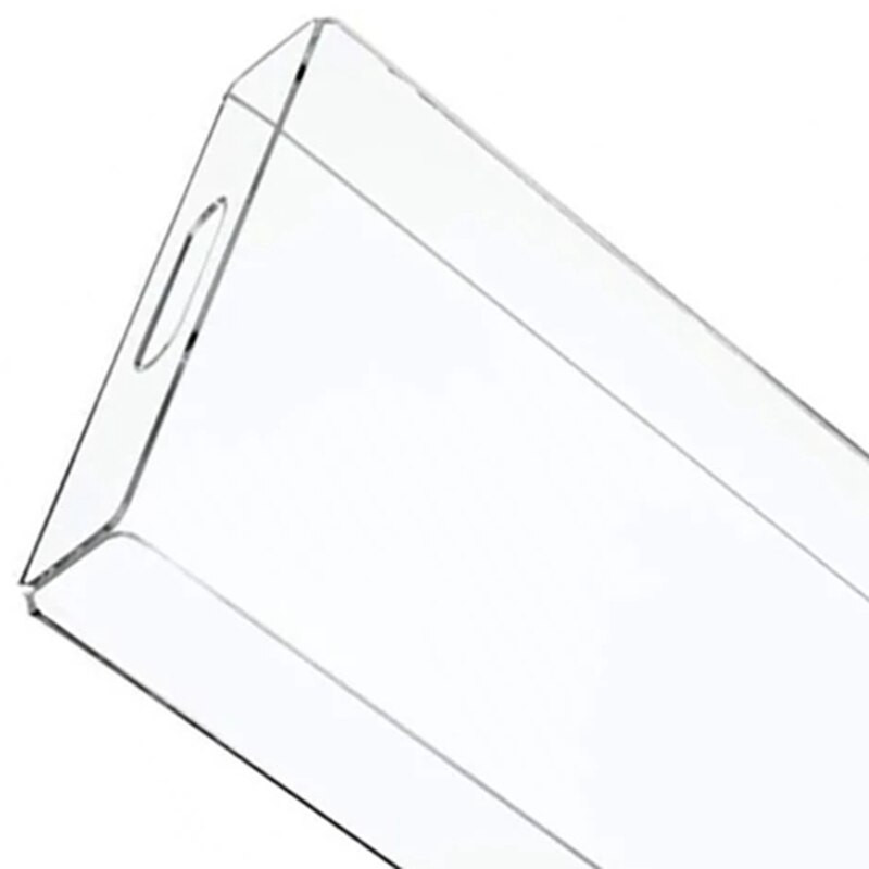 Skaidrus akrilo padėklas Akrilo užkandžių lėkštė Daugiafunkcinė laikymo lėkštė vonios kambario rankšluosčių dėklas