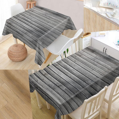 Lijepi drveni stolnjak Oxford tkanina Otporan na prašinu Večernji stolnjak Dekoracija stola Pokrivač za stol za dekoraciju svatova