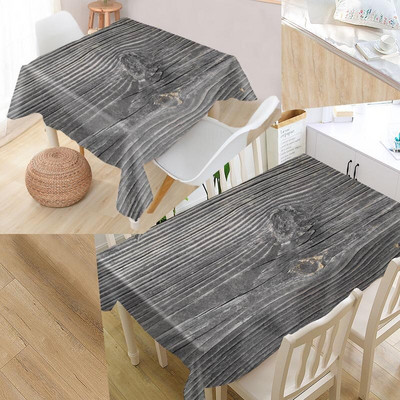 Lijepi drveni stolnjak Oxford tkanina Otporan na prašinu Večernji stolnjak Dekoracija stola Pokrivač za stol za dekoraciju svatova