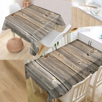 Lijepi drveni stolnjak Oxford tkanina Otporan na prašinu Večernji stolnjak Dekoracija stola Pokrivač za stol za dekoraciju svatova