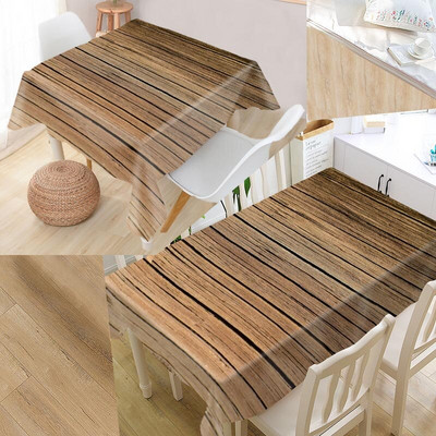 Lijepi drveni stolnjak Oxford tkanina Otporan na prašinu Večernji stolnjak Dekoracija stola Pokrivač za stol za dekoraciju svatova