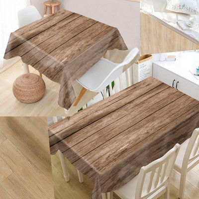 Lijepi drveni stolnjak Oxford tkanina Otporan na prašinu Večernji stolnjak Dekoracija stola Pokrivač za stol za dekoraciju svatova