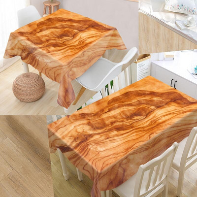 Lijepi drveni stolnjak Oxford tkanina Otporan na prašinu Večernji stolnjak Dekoracija stola Pokrivač za stol za dekoraciju svatova