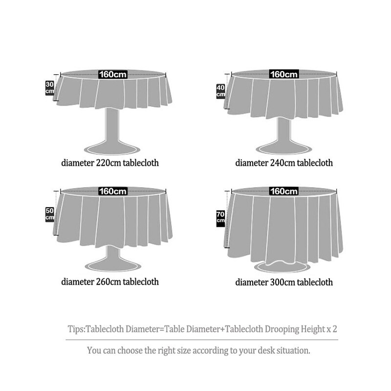 Vestuvių staltiesės užvalkalas Apvalus dekoravimas Banketas Viešbutis Show Vakarėlis Paprastas poliesterio žakardo staltiesė Didmeninė prekyba Nappe De Table