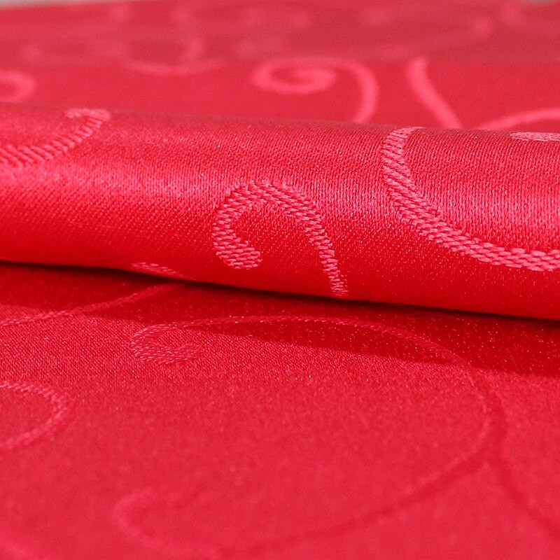 Vestuvių staltiesės užvalkalas Apvalus dekoravimas Banketas Viešbutis Show Vakarėlis Paprastas poliesterio žakardo staltiesė Didmeninė prekyba Nappe De Table