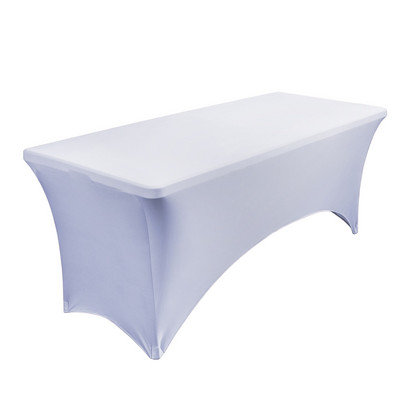 Elastický obdĺžnikový spandexový obrus, elegantný obrus na stôl s dĺžkou 1,2 m, 1,8 m