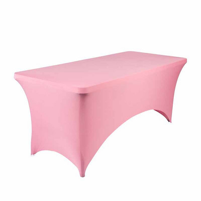 Elastický obdĺžnikový spandexový obrus, elegantný obrus na stôl s dĺžkou 1,2 m, 1,8 m