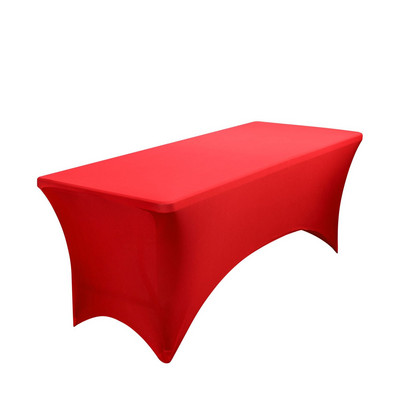 Elastický obdĺžnikový spandexový obrus, elegantný obrus na stôl s dĺžkou 1,2 m, 1,8 m