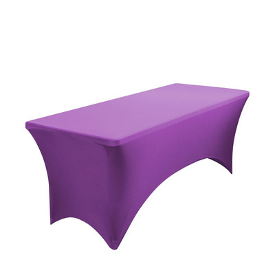 Elastický obdĺžnikový spandexový obrus, elegantný obrus na stôl s dĺžkou 1,2 m, 1,8 m