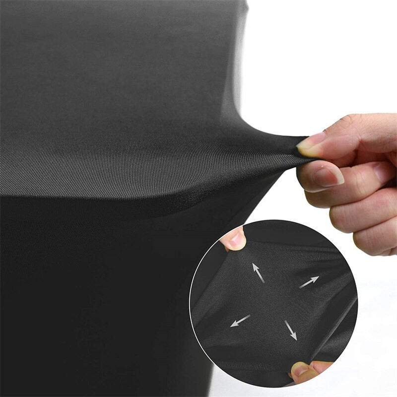 Elastický obdĺžnikový spandexový obrus, elegantný obrus na stôl s dĺžkou 1,2 m, 1,8 m