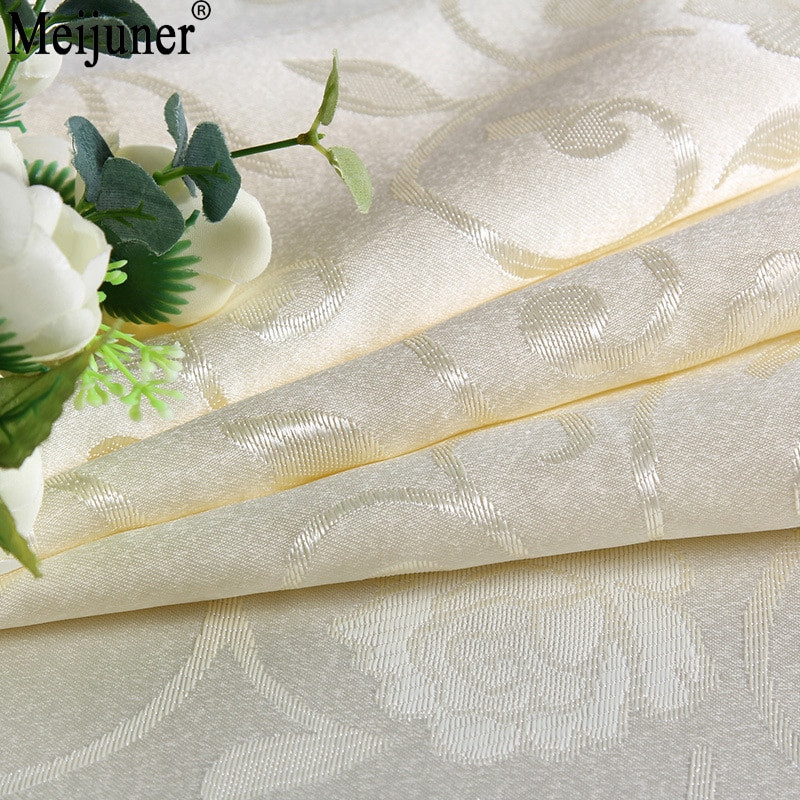Meijuner New Hot Sale Jacquard Weave Peony Hotel Otthon Abrosz bankett Kerekasztal terítő