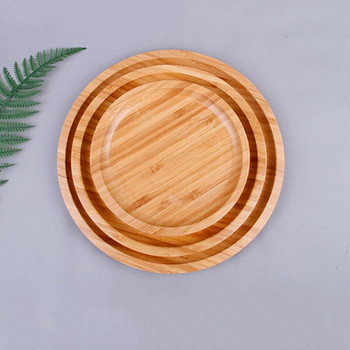 Δίσκος Bamboo Home Hotel Bread Creative Στρογγυλοί Δίσκοι Αποθήκευσης Οργάνωση αποθήκευσης κουζίνας