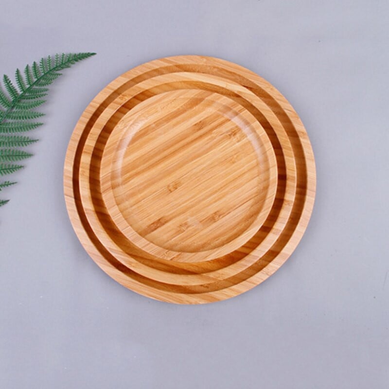 Tác Bamboo Home Hotel Chlieb Kreatívne okrúhle úložné tácky Kuchynská organizácia úložného priestoru