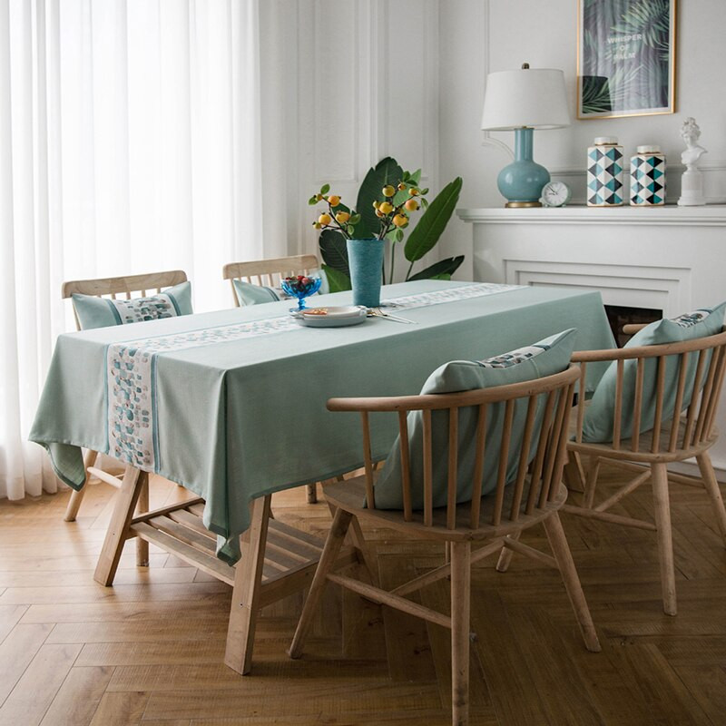 GIANTEX Dekoratív terítő Abrosz Négyszögletű terítők Étkezőasztal huzat Obrus Tafelkleed kandalló mesa nappe U2099