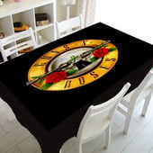 Punk Guns N Roses Logo Obrus na stôl na párty Dekorácie do domácnosti Hard Rock Hudba Obrus Obdĺžnikový Štvorcový Obrusy Vodotesný