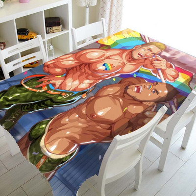 Lahe Pride Rainbow Flag laudlina laudlina sünnipäevapeo kaunistamiseks LGBT Gay Pride ristkülikukujulised ruudukujulised lauakatted