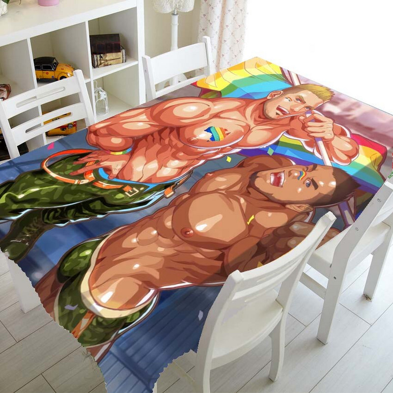 Lahe Pride Rainbow Flag laudlina laudlina sünnipäevapeo kaunistamiseks LGBT Gay Pride ristkülikukujulised ruudukujulised lauakatted