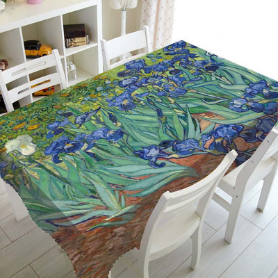 Van Gogh Hviezdna noc Obrusy na stôl Obrusy na stôl Obrus na bytové dekorácie Olejomaľba Umenie Obdĺžnikový štvorcový obrus Jedáleň Kuchyňa