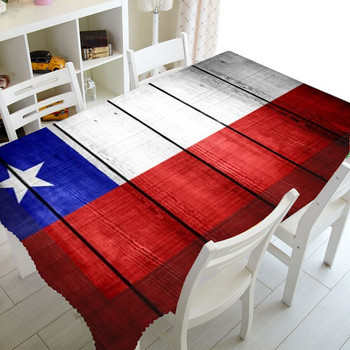 Стар гръндж Чили Флаг на Чили Покривка за парти Домашен декор Правоъгълна квадратна покривка за маса Плат Водоустойчив подарък за независимост